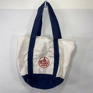 Vintage Trader Joe's Shopping Canvas Tote Bag EUC